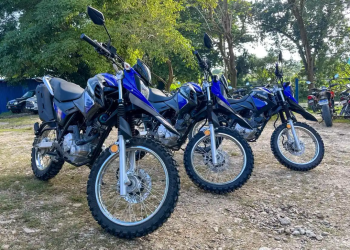 Brigada de Salud de Laguna del Tigre, Petén recibe motocicletas para fortalecer la atención. (Foto: MSPAS)