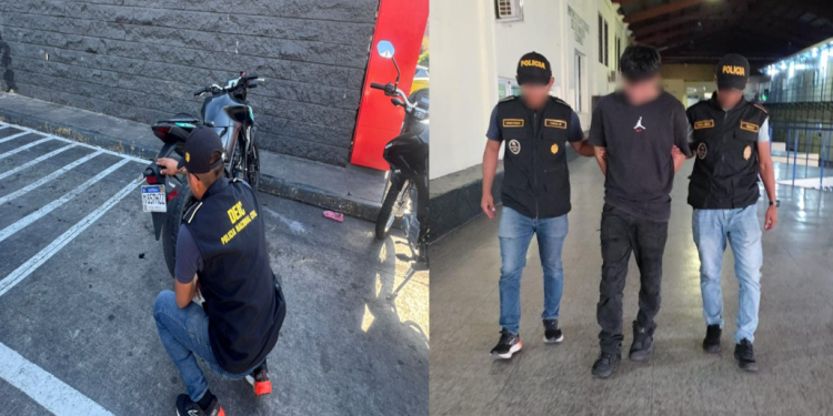 Las autoridades no descartan que el detenido forme parte de una banda organizada, por lo que las investigaciones continúan. / Foto: PNC