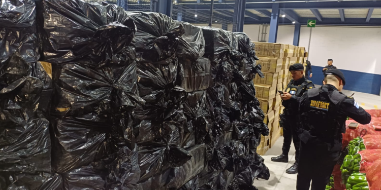 Tras la verificación, las autoridades determinaron que el cargamento estaba compuesto por aproximadamente 355 cajas de cigarrillos. / Foto: PNC