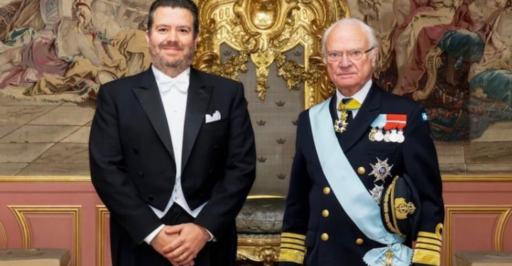 Embajador de Guatemala en Suecia presenta cartas credenciales al Rey Carlos XVI Gustavo