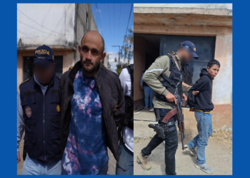 Integrantes de la pandilla Barrio 18, señalados de participar en ataques armados dirigidos contra agentes policiales. / Foto: PNC