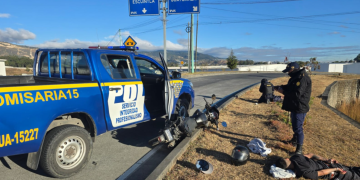 Los detenidos fueron identificados como Henry N., de 21 años, alias Liro Happy, y un adolescente de 17 años, conocido como El Taz. / Foto: PNC