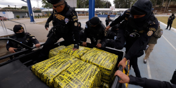 En total, la operación dejó como resultado 4 mil 169 paquetes incautados, con un peso acumulado de 4 mil 927 kilogramos de cocaína. / Foto: Gilber García