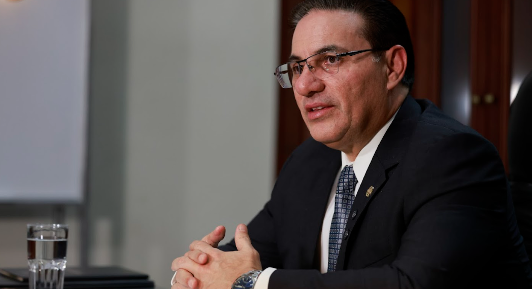 Ministro de Gobernación, Marco Antonio Villeda. / Foto: Noé Pérez.