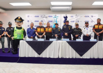 Presentación del plan operativo de seguridad vial que será implementado durante la 65 edición de la Caravana del Zorro. / Foto: DT-PNC