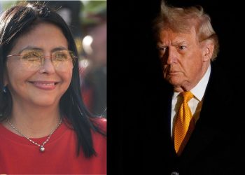 Delcy Rodríguez, presidenta encargada de Venezuela (izquierda), y Donald Trump, presidente de Estados Unidos (derecha). / Foto: EFE.