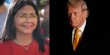 Delcy Rodríguez, presidenta encargada de Venezuela (izquierda), y Donald Trump, presidente de Estados Unidos (derecha). / Foto: EFE.