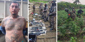 Primeros resultados de acciones de seguridad en Petén. / Foto: Ejército de Guatemala.