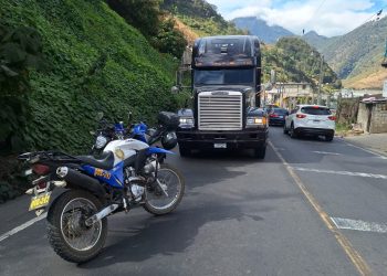 PNC recupera furgón cargado de mercadería robado en Suchitepéquez./Foto: PNC.