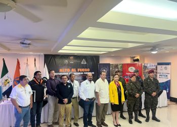 Conred presentó el Plan de Prevención de Incendios Forestales en Petén./Foto: DGAC.