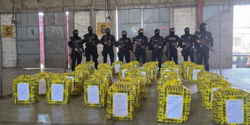 Autoridades reportan el hallazgo de mil 39 paquetes de presunta droga. (Foto: Mingob)