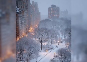 Aunque el alcalde de Nueva Yor estan acostumbrados al clima invernal, recomendó no arriesgarse y prepararse ante la tormenta que se avecina.