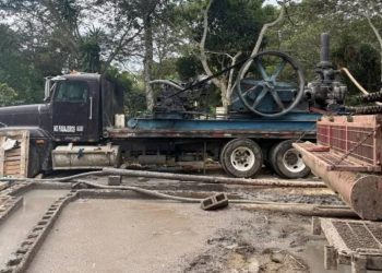 Avanza mejoramiento del sistema de agua potable en barrio La Fuente, en Moyuta