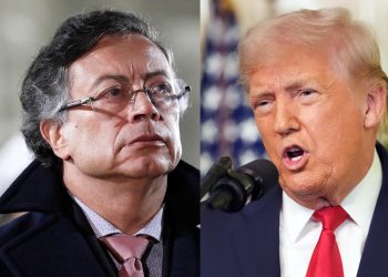 El presidente de Colombia, Gustavo Petro (i), y el presidente de Estados Unidos, Donald Trump (d). / Foto: EFE, archivo.