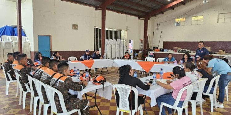 Seguimiento a la planificación del Simulacro Nacional de Sismo en San Andrés Villa Seca