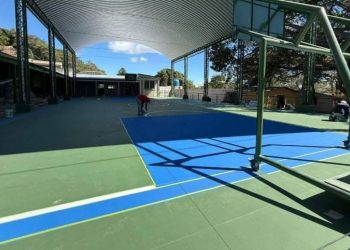 Avanzan los trabajos de mejoramiento en Escuela Primaria Urbana de Comapa, Jutiapa