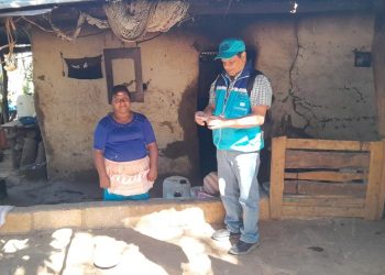 Udevipo y Fopavi desarrollan evaluaciones técnicas en viviendas de Jutiapa./Foto: CIV.