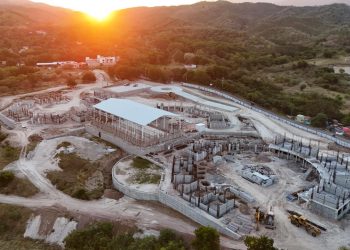 UCEE avanza con la construcción de la escuela en Piedras Azules, Zacapa./Foto: UCEE.