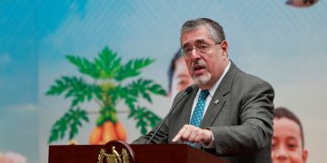 El presidente Bernardo Arévalo, durante La Ronda en la que hablo de los avances en seguridad durante el estado de sitio.