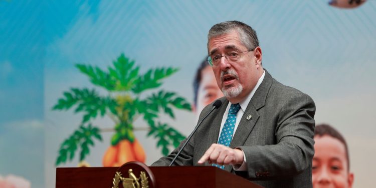 El presidente Bernardo Arévalo, durante La Ronda en la que hablo de los avances en seguridad durante el estado de sitio.