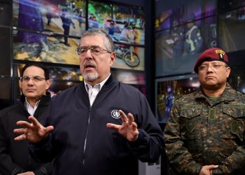 El presidente Bernardo Arévalo anunció el fin del estado de sitio, la implemenntación del estado de prevención y del Plan Centinela Metropolitano. /Foto: Álvaro Interiano