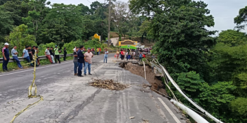 Continúa rehabilitación del km 189 de la ruta Cito-Zarco./Foto: CIV.