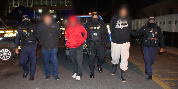 La PNC indicó que estas capturas fueron posibles gracias a información y denuncias recibidas por parte de la población. / Foto PNC