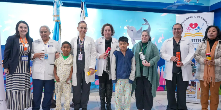 Escuela de Párvulos en el área de Pediatría del Hospital Roosevelt dio inicio el ciclo escolar 2026. (Foto: MSPAS)