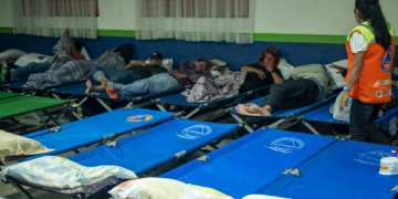 Así funcionan los catorce albergues habilitados por Conred./Foto: Conred.