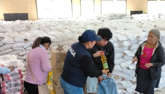 MAGA entrega raciones alimentarias a más de 11 mil familias en situación de inseguridad alimentaria en Jutiapa. (Foto: MAGA)