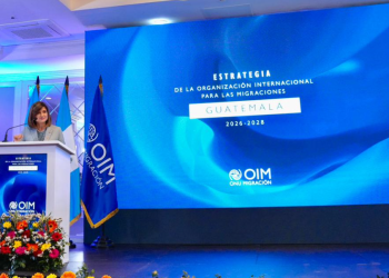 Vicepresidenta participa en la presentación de la Estrategia País 2026-2028 de la OIM en Guatemala. (Foto: vicepresidencia)