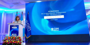 Vicepresidenta participa en la presentación de la Estrategia País 2026-2028 de la OIM en Guatemala. (Foto: vicepresidencia)