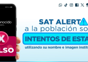 SAT advierte a contribuyentes sobre avisos y estafas utilizando imagen institucional