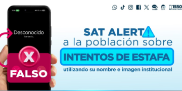 SAT advierte a contribuyentes sobre avisos y estafas utilizando imagen institucional
