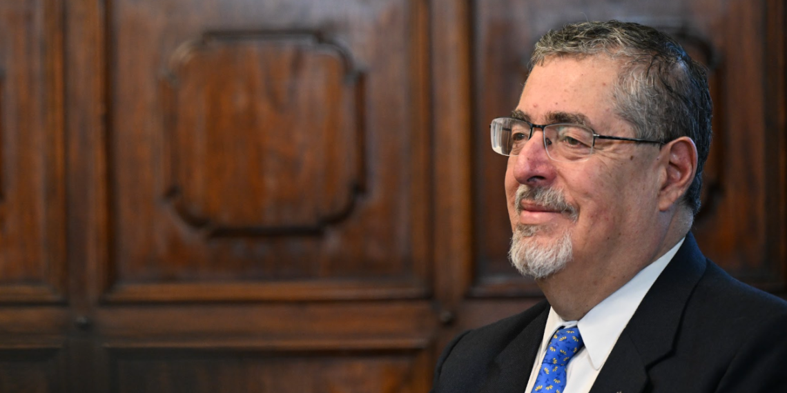 Presidente Bernardo Arévalo se pronuncia en el marco de la elección de un magistrado titular y un suplente para la CC. / Foto: Byron de la Cruz.