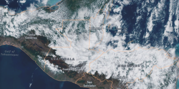 Frente frío número 12 favorece las condiciones adversas en el país./Foto: NOAA.