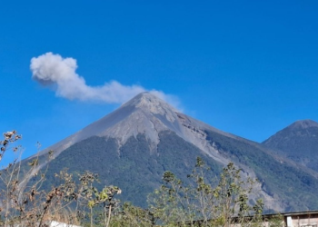 Actividad de volcán de Fuego. / Foto: MAGA.