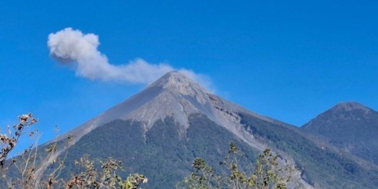 Actividad de volcán de Fuego. / Foto: MAGA.