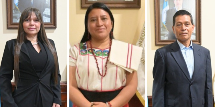 Nombran nuevos gobernadores de Quetzaltenango, Izabal y Huehuetenango. / Foto: Gobierno de Guatemala.