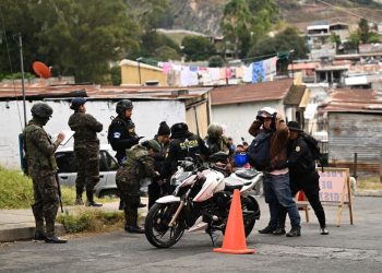 Operativos conjuntos en zona 18 como parte del estado de sitio. / Foto: Byron de la Cruz.