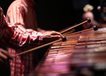 MCD organizó la celebración del Día Nacional de la Marimba, este viernes en la Plaza de la Constitución. / Foto: MCD.