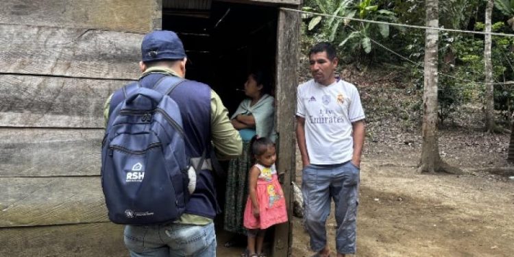 El Registro Social de Hogares recorre comunidades de El Estor./Foto: Mides.