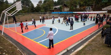 Inauguran cancha deportiva en la Escuela de Chahilpec, San Pedro Carchá