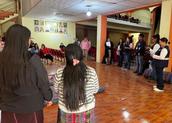 Simulacro de habilitación de albergue refuerza preparación en Chiantla, Huehuetenango