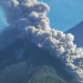 Volcán Santiaguito presenta actividad./Foto: Conred.
