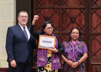 Presidente en el Día Internacional de la Mujer./Foto: Analí Camey.