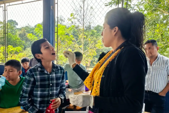 Área de Salud desarrolla jornadas preventivas en centros escolares de Ixcán./Foto: MSPAS.