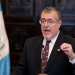Presidente Bernardo Arévalo en conferencia de prensa.