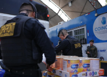 Incautan mercadería irregular en puesto de control de Escuintla