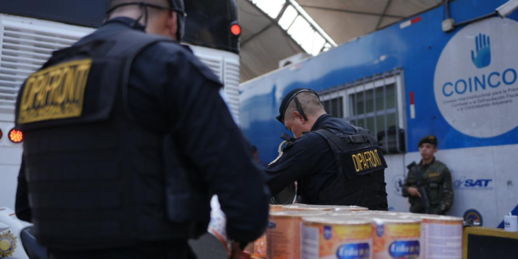 Incautan mercadería irregular en puesto de control de Escuintla